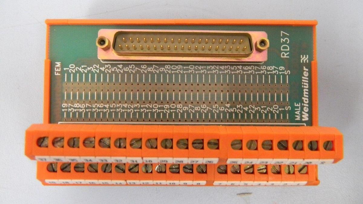 Used Weidmuller 910642/67, PCB Assembly, Working When Removed