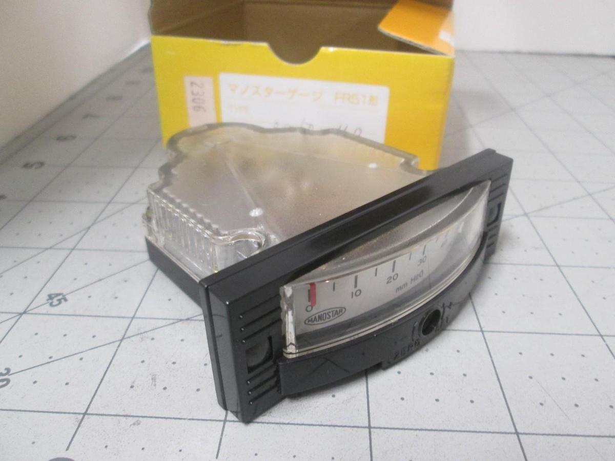 Yamamoto Electric, FR51, Manostar Gauge 0-50mm H2O Exhaust Pressure, New