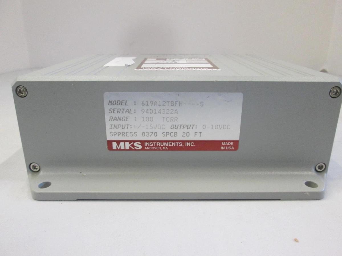 Used MKS Instruments, 619A12TBFH, 100 TORR, Signal Conditioner, Used