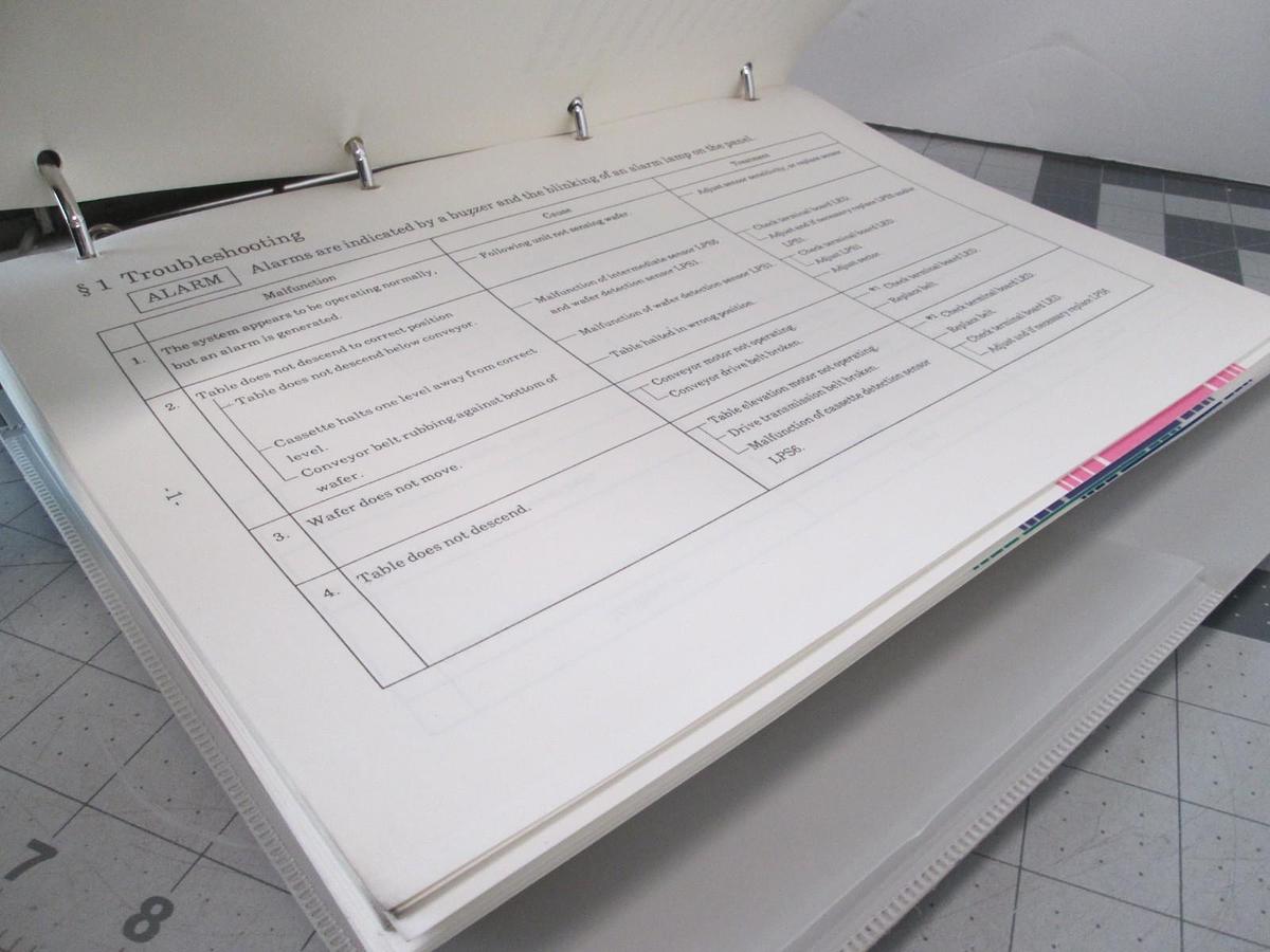 Used Screen, D-Spin 636, Service Manual/Parts List, Used