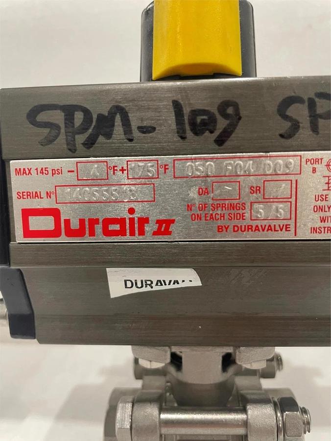 Used Duravalve Inc. Assy, Durair II, 050 F0A D09, Used