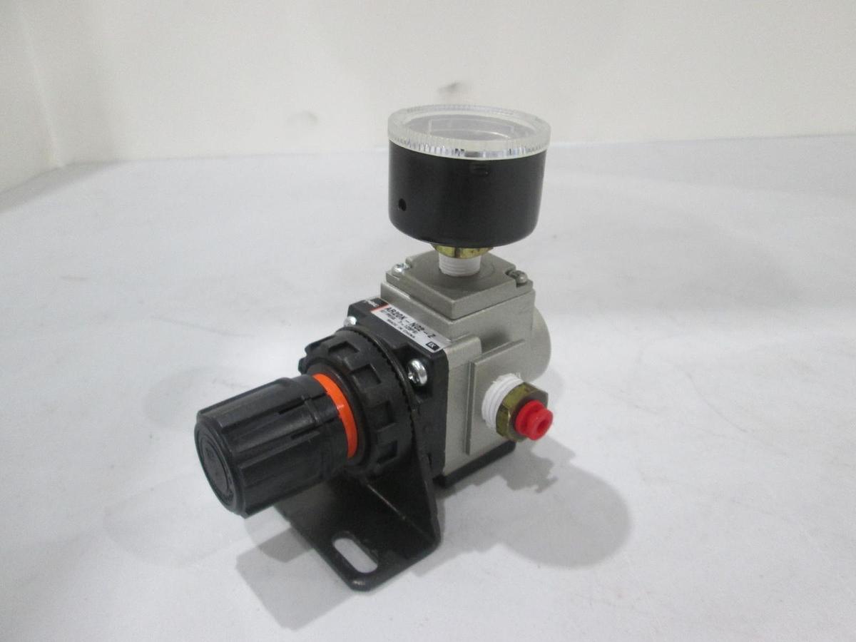 Used SMC, AR20K-N02-Z, Regulator Assy w/ Gauge, Used