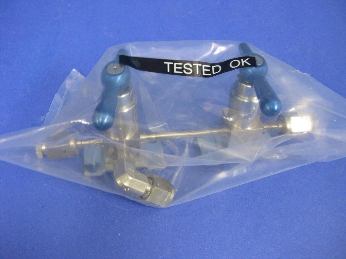Used Semi-Gas Manual Shut Off Flow Valve Assy, N2 Purge Manifold Valve, Tested