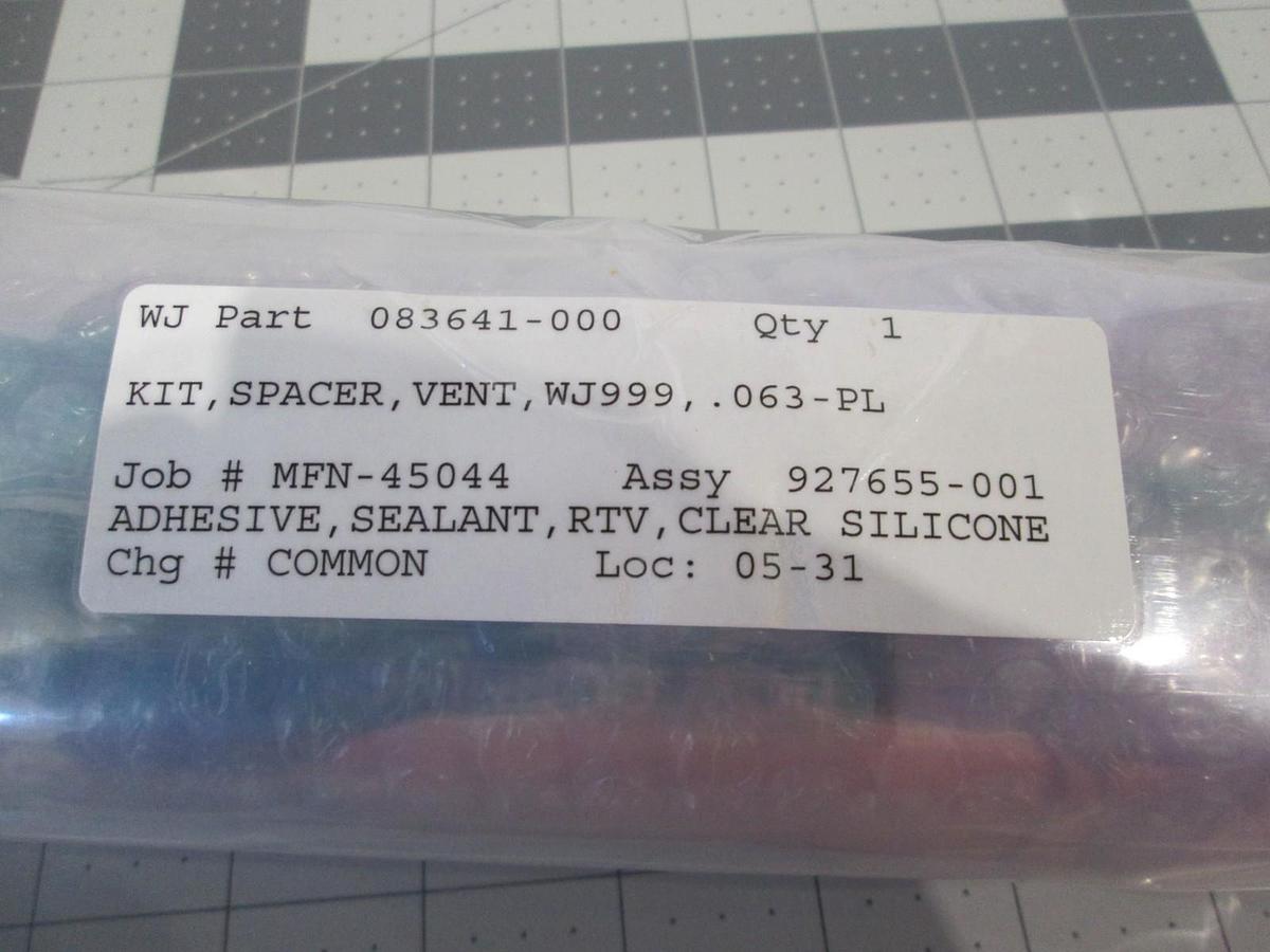 Used Watkins Johnson, 927655-00, WJ999 APCVD Vent Spacer Kit, New