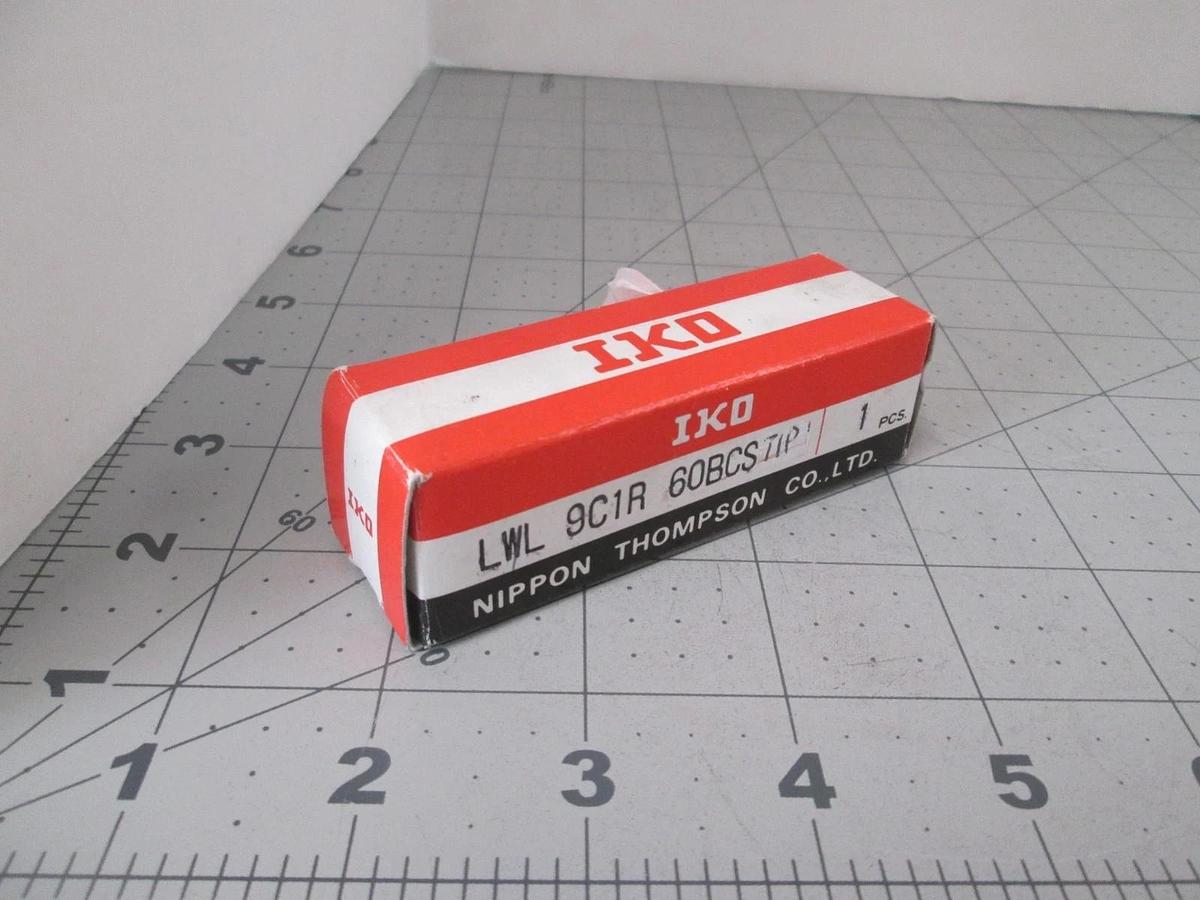 IKO, Nippon Thompson, LWL 9C1R 60BCS, Linear Rail Bearing w/ Guide, New