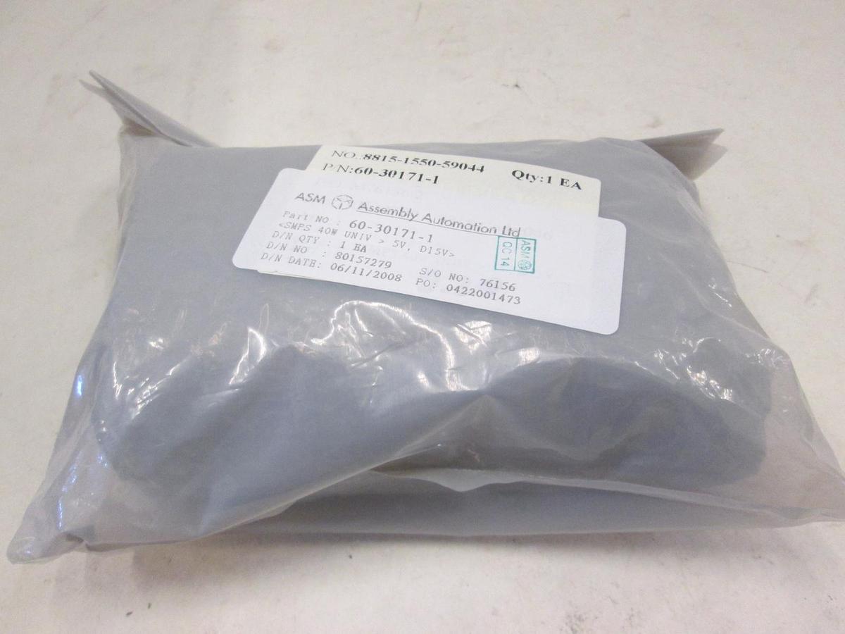 ASM, SMPS 40W Univ 5V, D15V, 60-30171-1, New