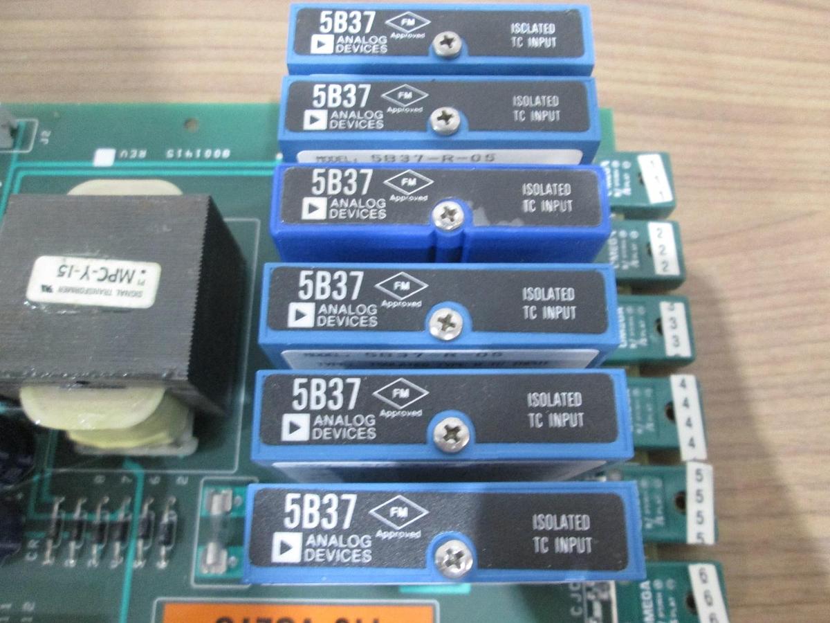 Used ICCI, 8001415 Temperature Controller w/ Dataforth 5B37 Type R Modules, Used