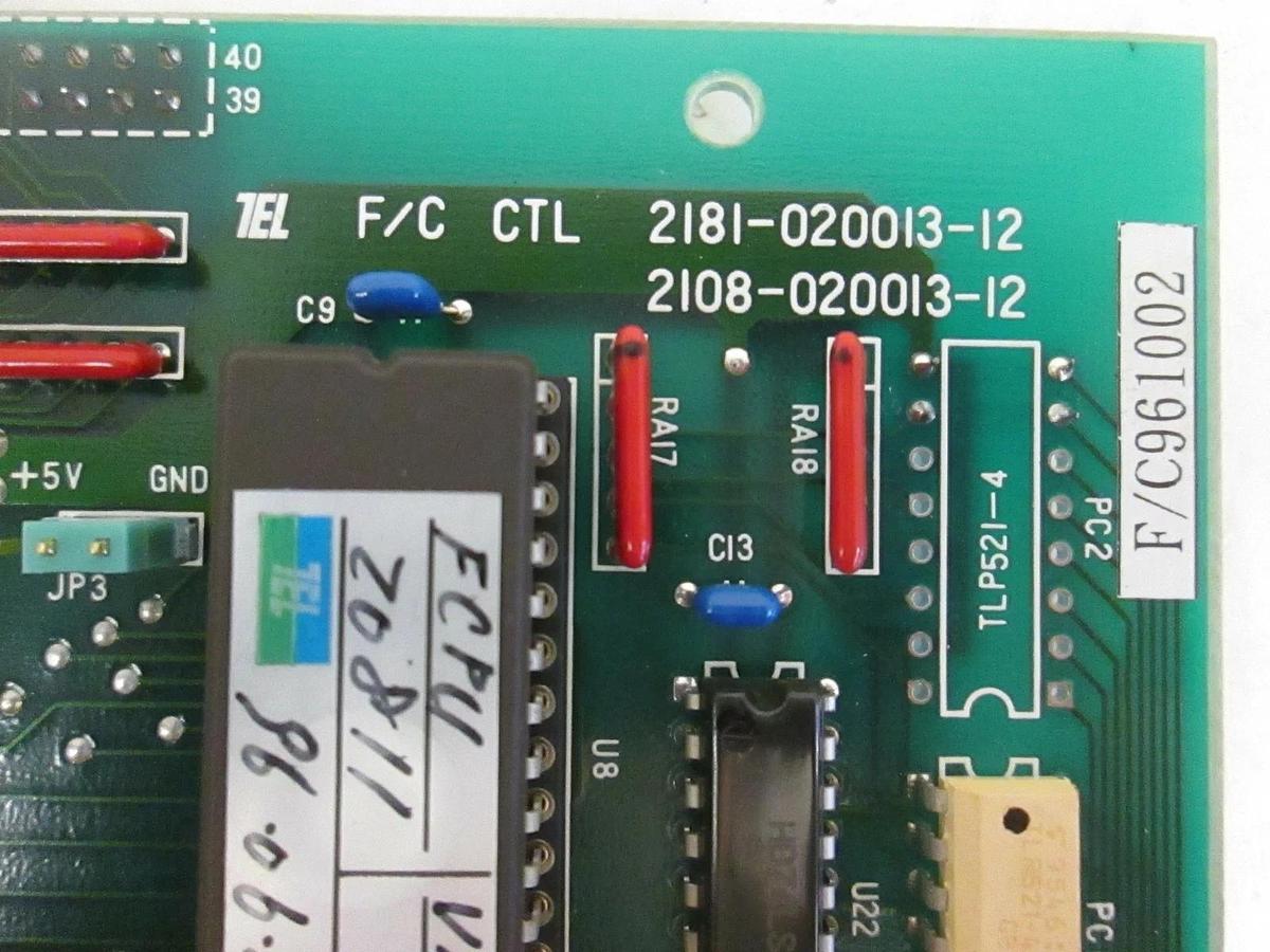 Used TEL Tokyo Electron 2181-020013-12 / 2108-020013-12 F/C STL, PCB Assembly, Used
