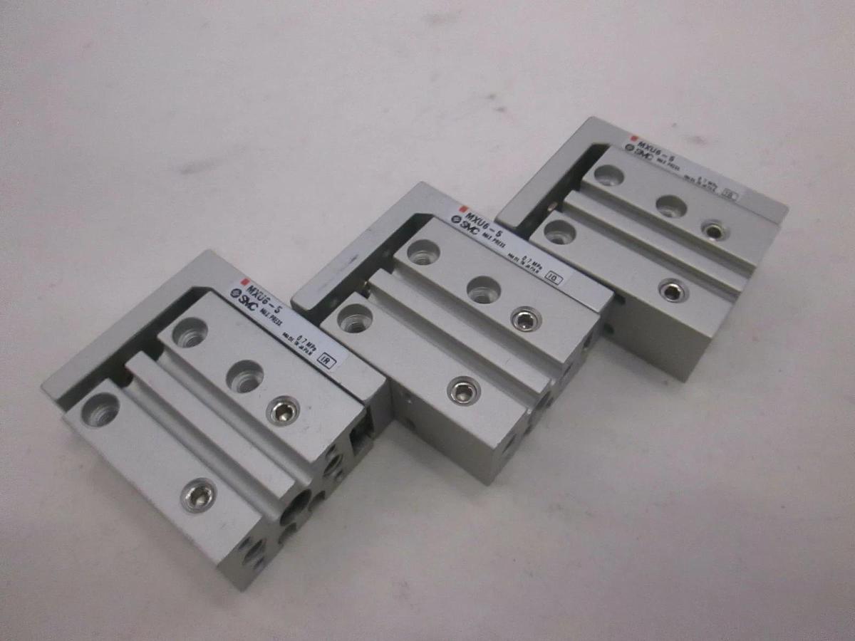 Used SMC, Air Cylinder, MXU6-5, Used, Lot of 3