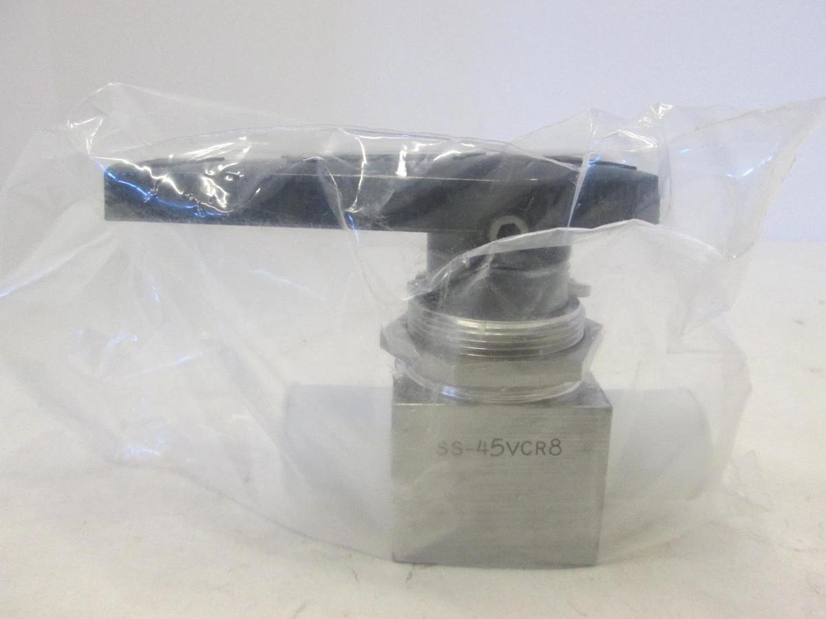 Whitey, Stainless Steel Ball Valve, SS-45VCR8, New