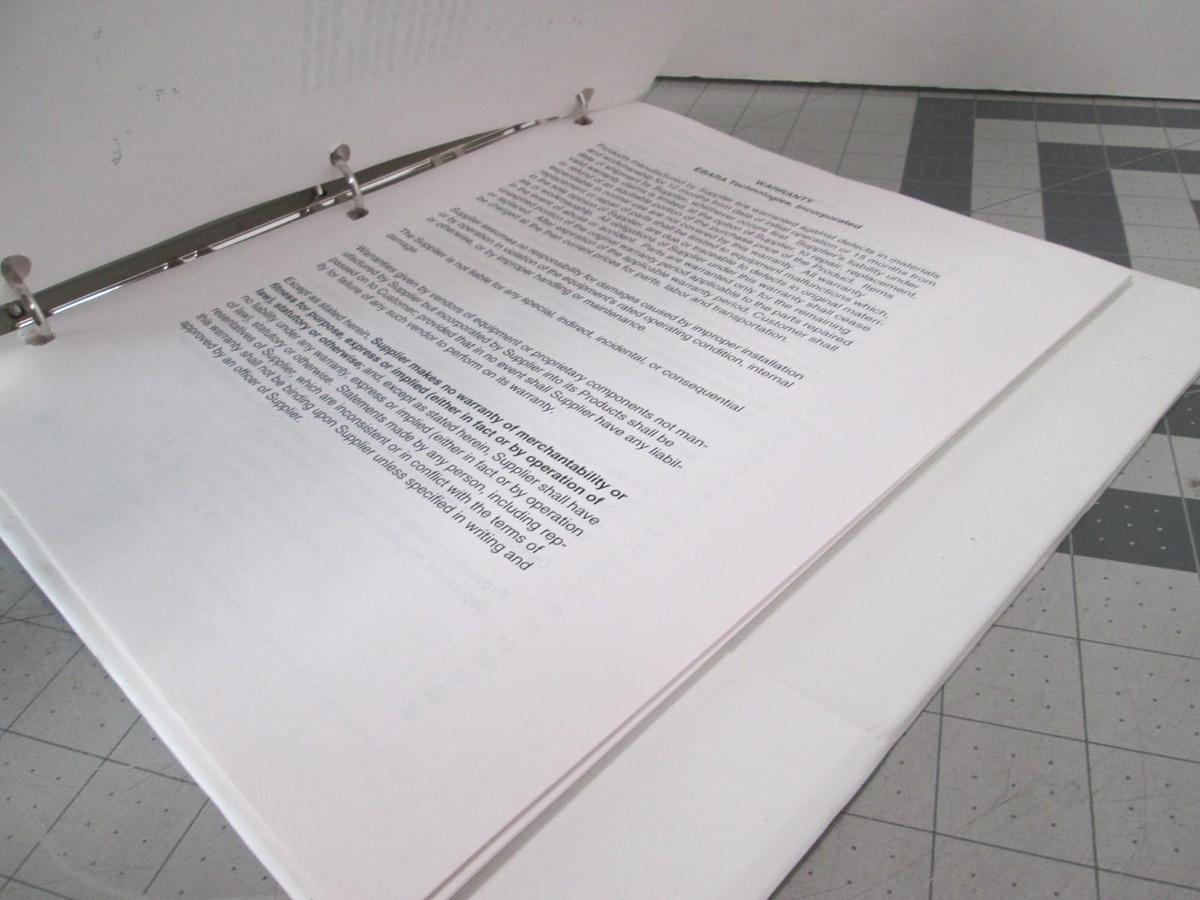 Used Ebara, Model 80x25 Installation and Operation, Maintenance Manual, Used