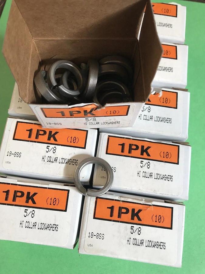 McMaster, Hi Collar Lock Washers 5/8" Lot of 100, New