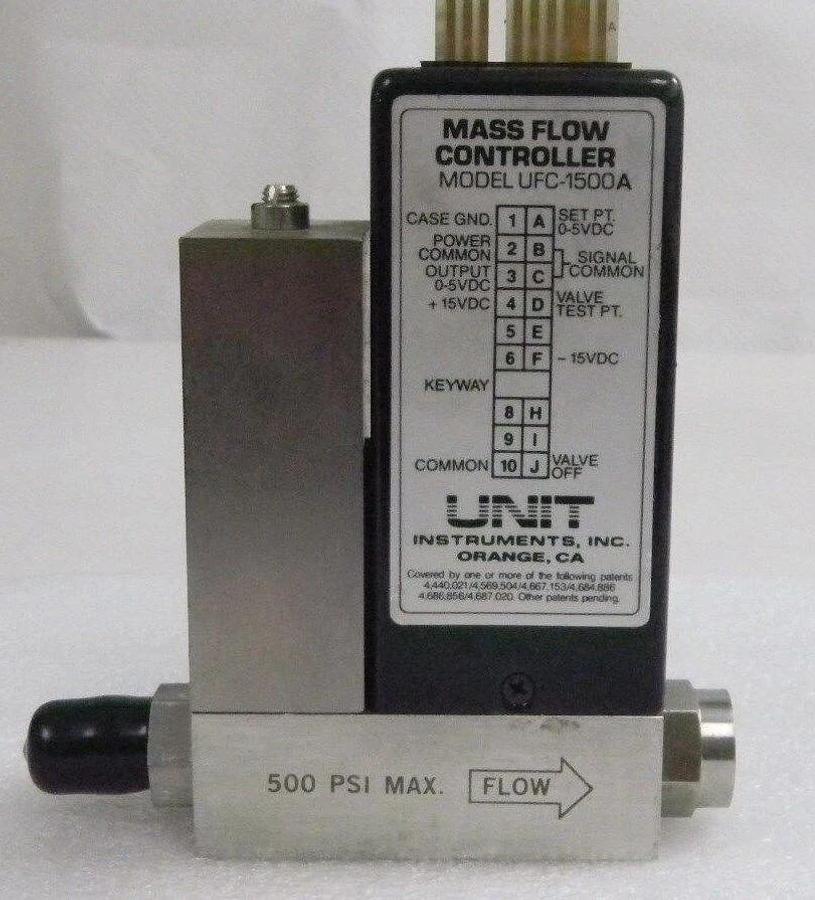 Used Unit UFC-1500A,Mass Flow Controller,Gas- NF3,Range- 1 SLPM,1/4" M In,3/4" F Out