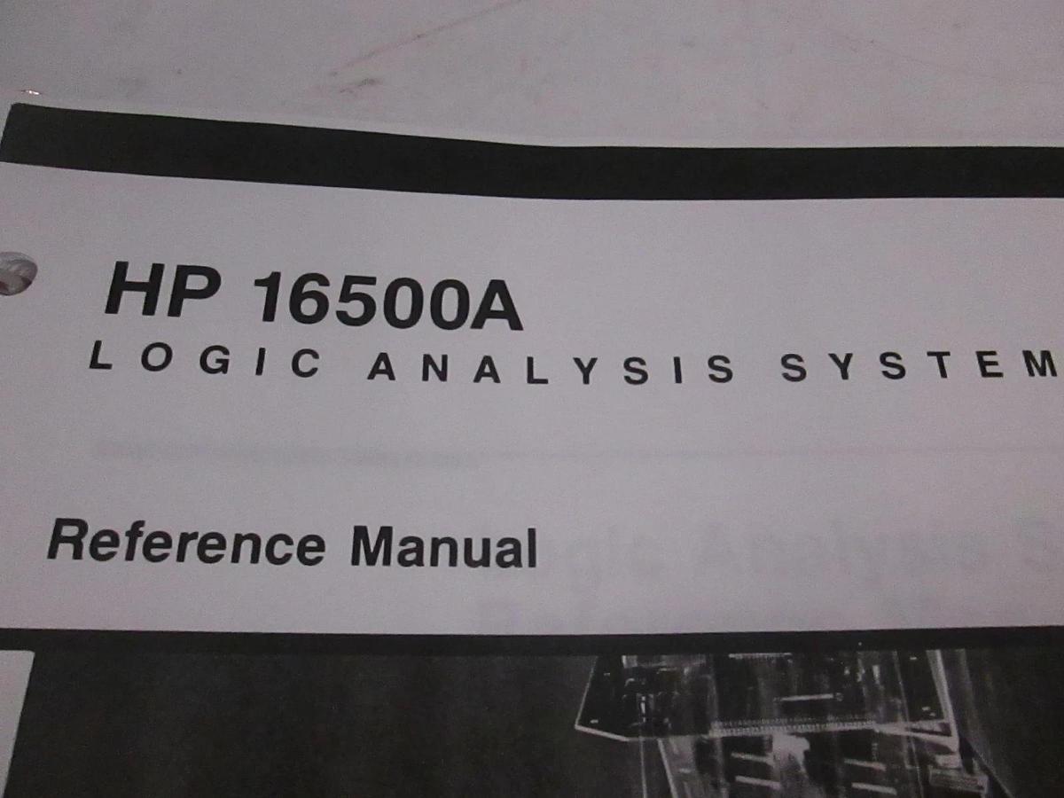 Used HP 16500A Logic Analysis Systems Reference Manual, Used
