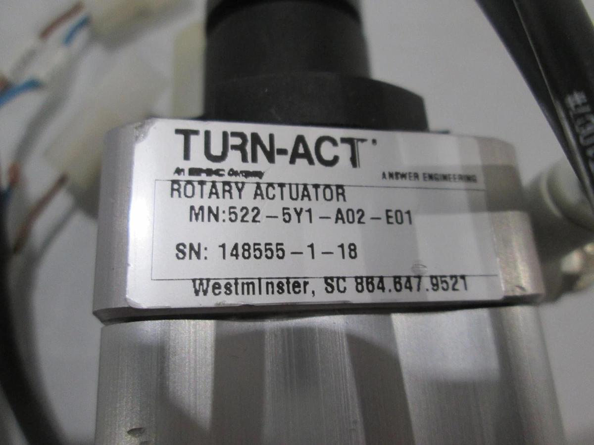 Used Turn-Act, 522-5Y1-A02-E01, Rotary Actuator, Used