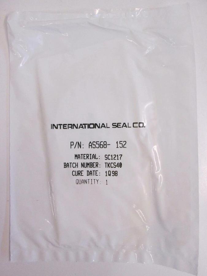 Used International Seal Co, AS568-152, White, SC1217, O-Ring Lot of 16