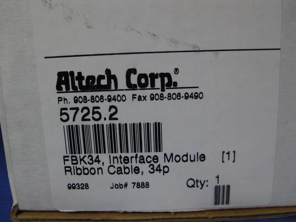 Altech 5725.2 FBK34 Interface Module Ribbon Cable, NEW