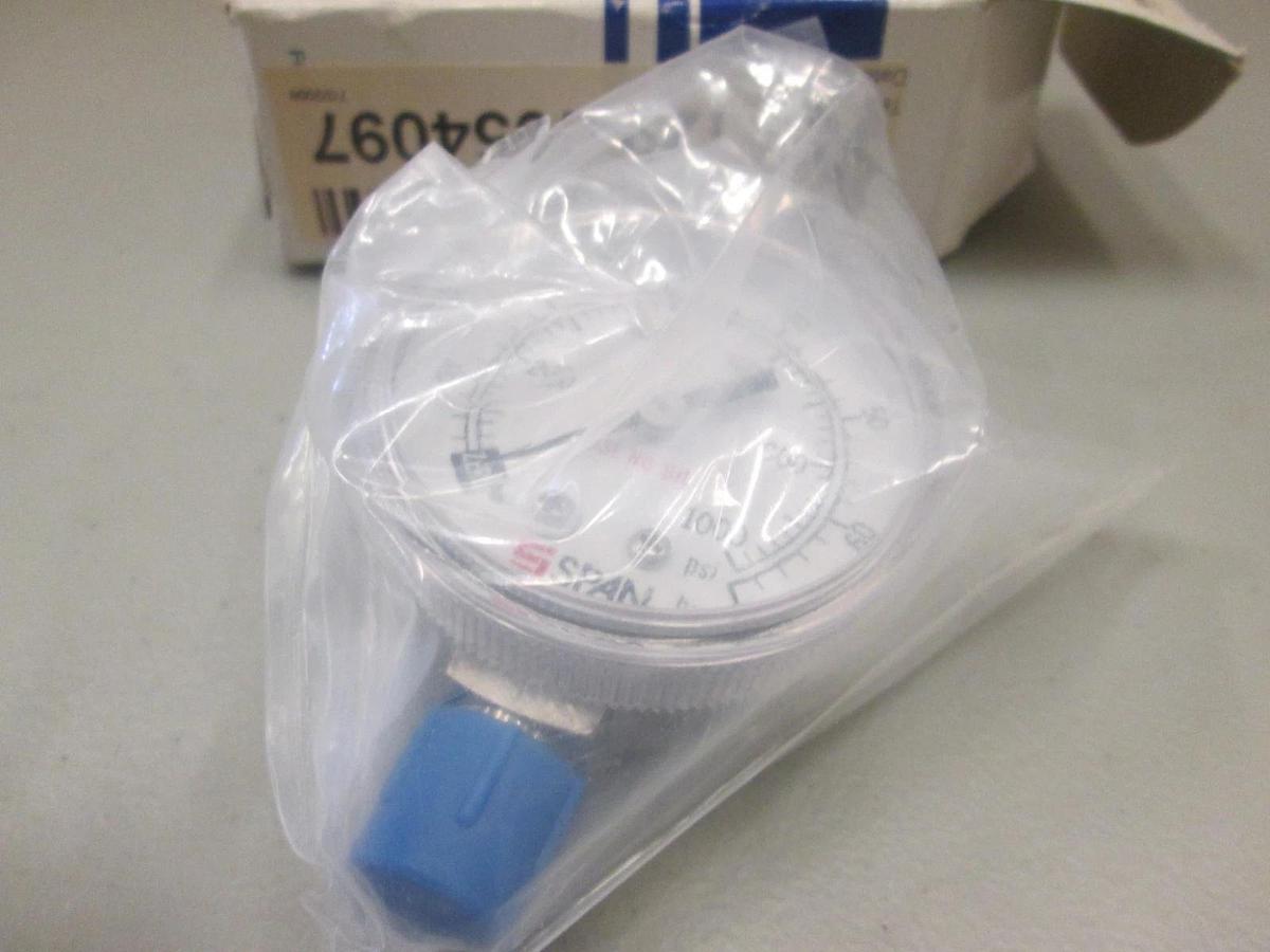 Used Span Instruments Cleanroom Gauge S122-1000, 2", 0-1000 psi, 1/4" MVCR