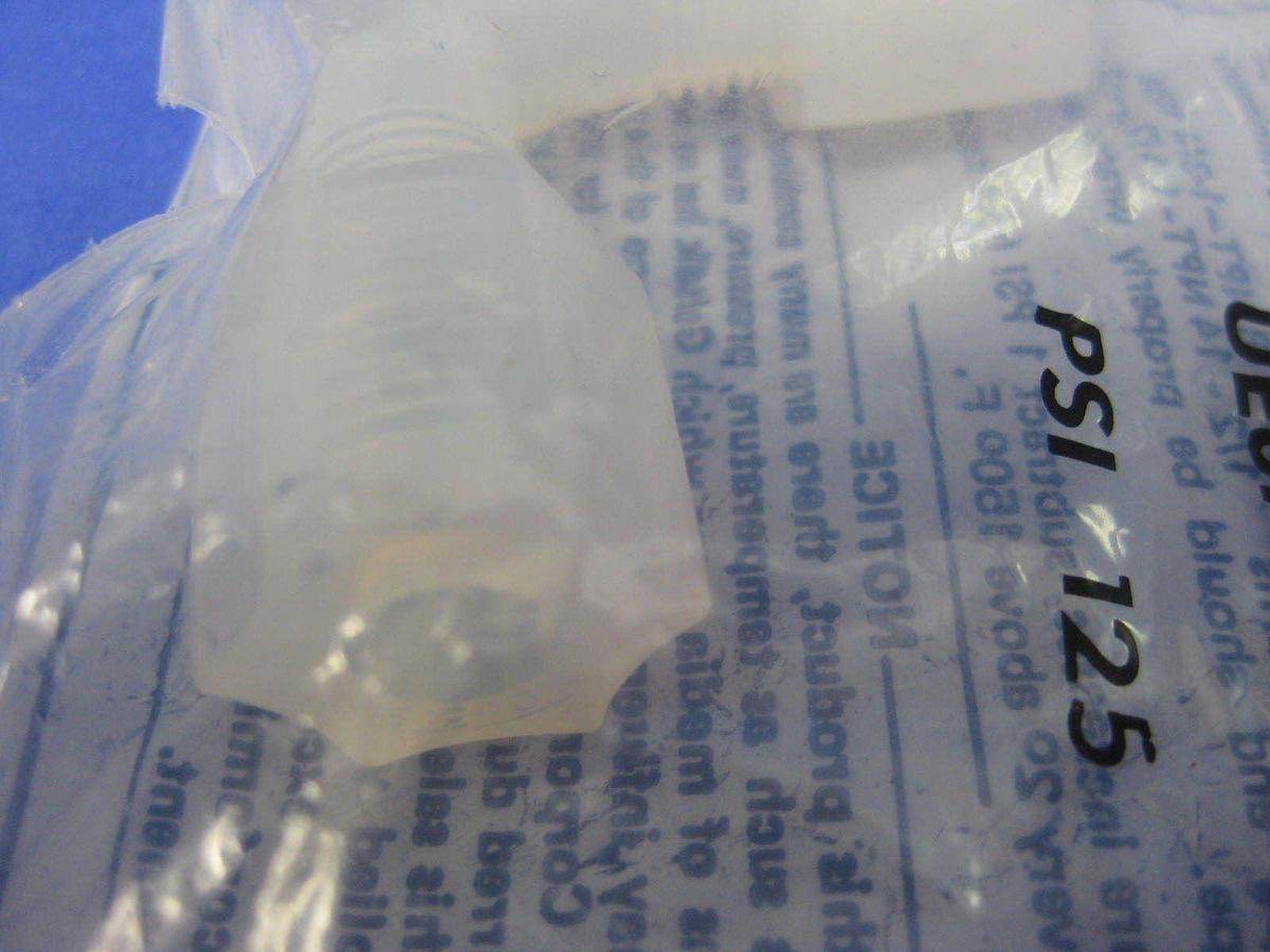 Galtek Entegris UE8M-6MN PFA Elbow Union Reducer, 8mm x 6mm Tube, Lot of 5 NEW