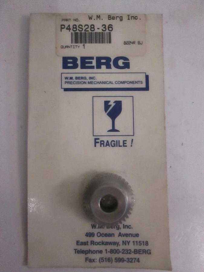 WM Berg P48S28-36, Aluminum Timing Pulley, NIP