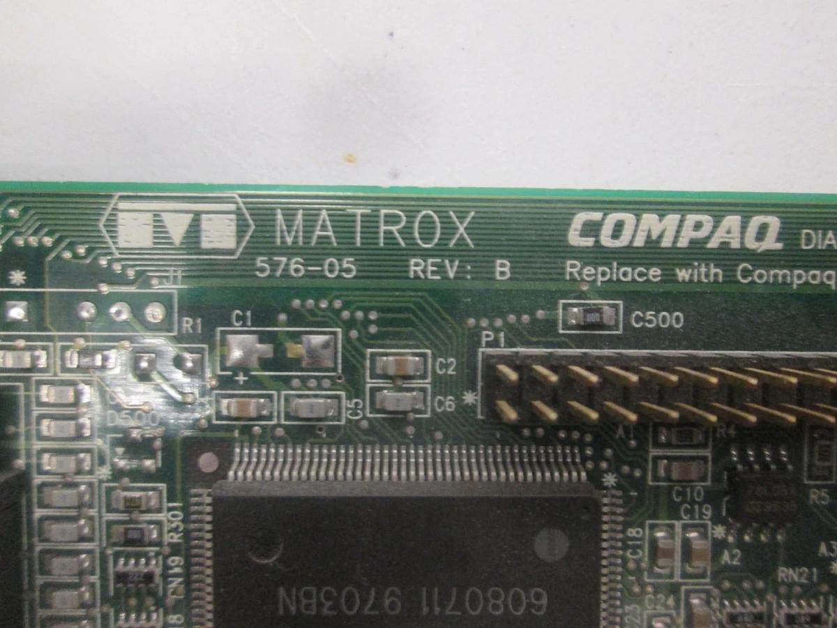 Used Compaq Matrox, 006443-001, PCI Video Card, Used