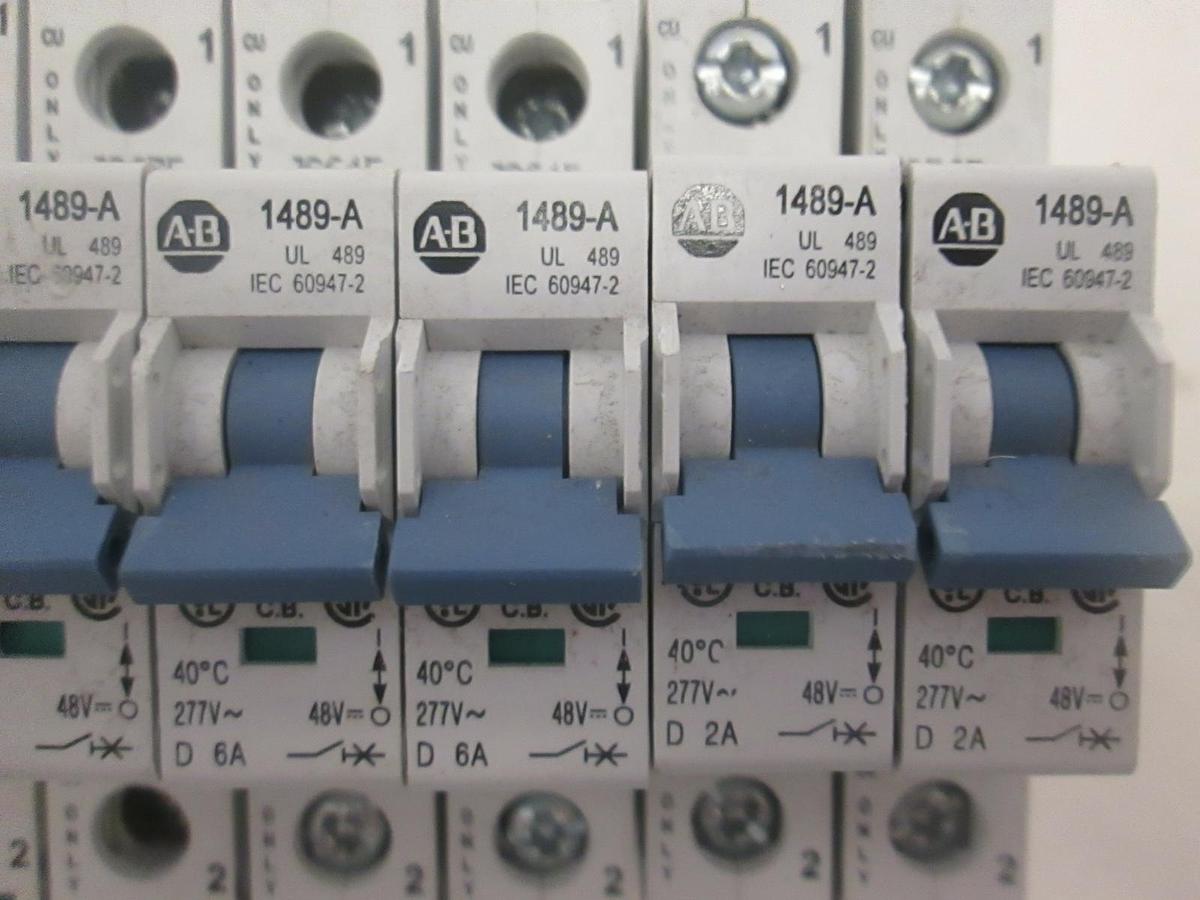 Used Allen-Bradley, 1489-A, Circuit Breaker, Used, Lot of 10