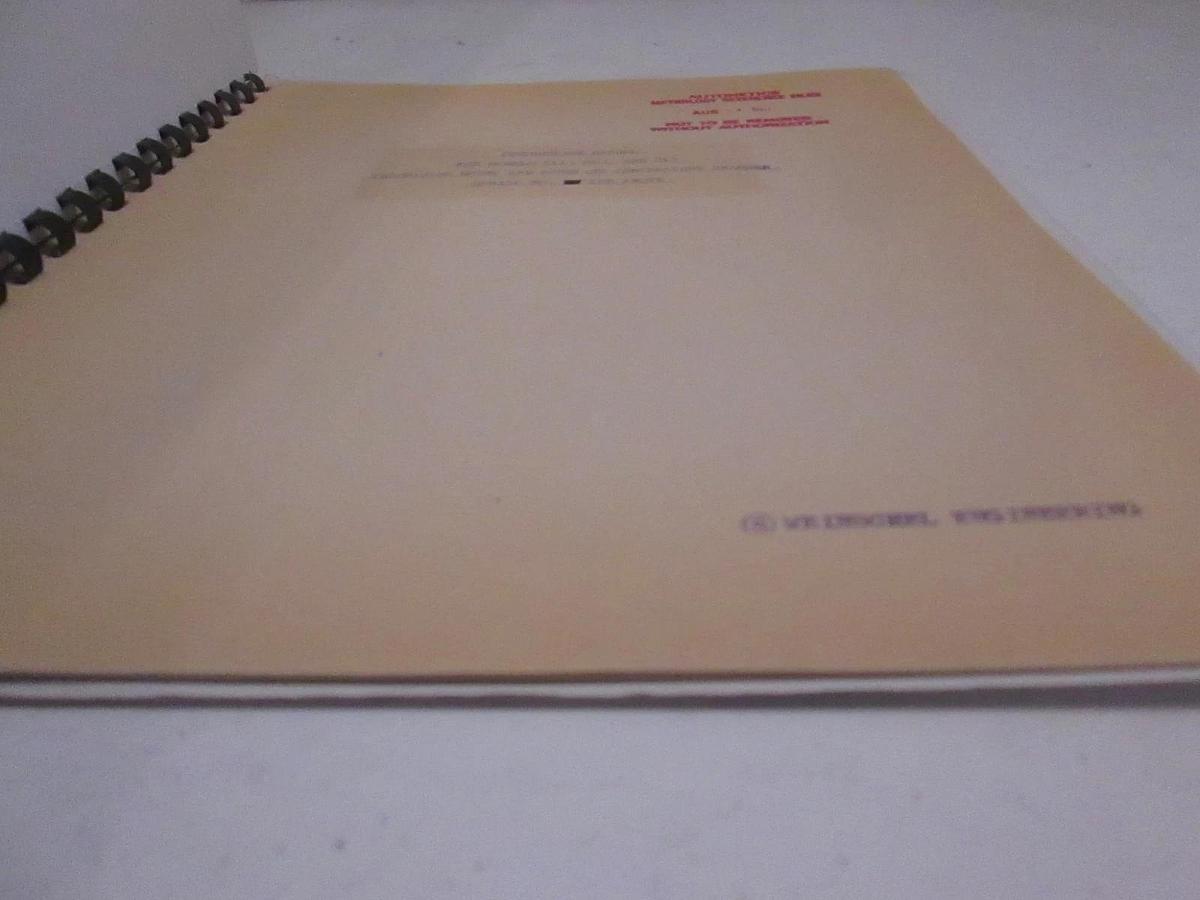 Used Weinschel Models 811,813,815 Thermistor Mount Instruction Manual, Used