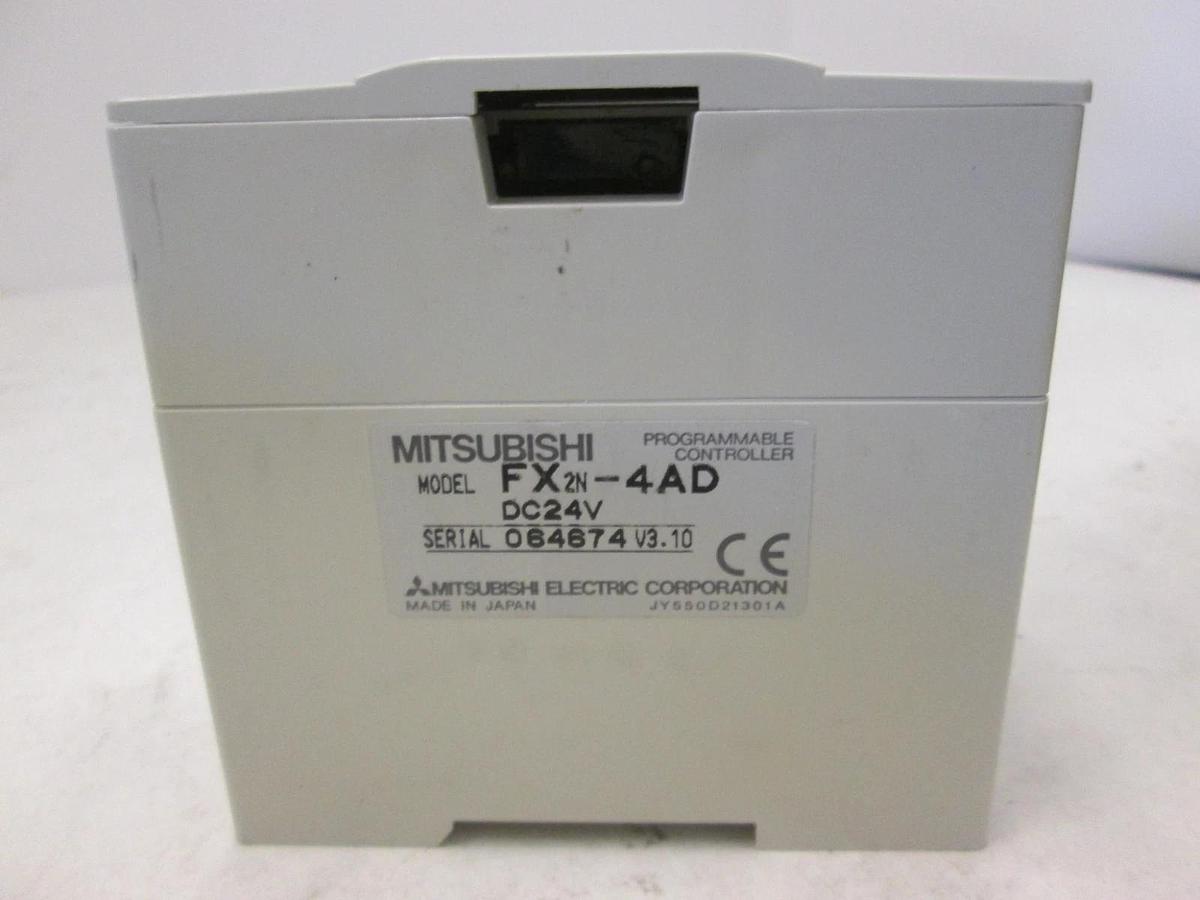 Used Mitsubishi, FX2N-4AD, Programmable Controller, DC24V, Used
