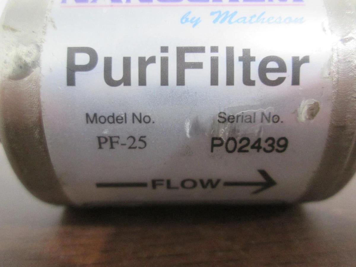 Used Matheson, Nanochem, PF-25, Purifilter, Used