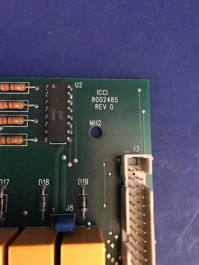 Used ICCI PCB Assembly 8002485 Rev 0, Type R, Used