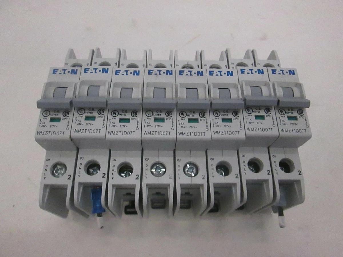 Used Eaton, WMZT1D07T, Circuit Breaker, Used, Lot of 8