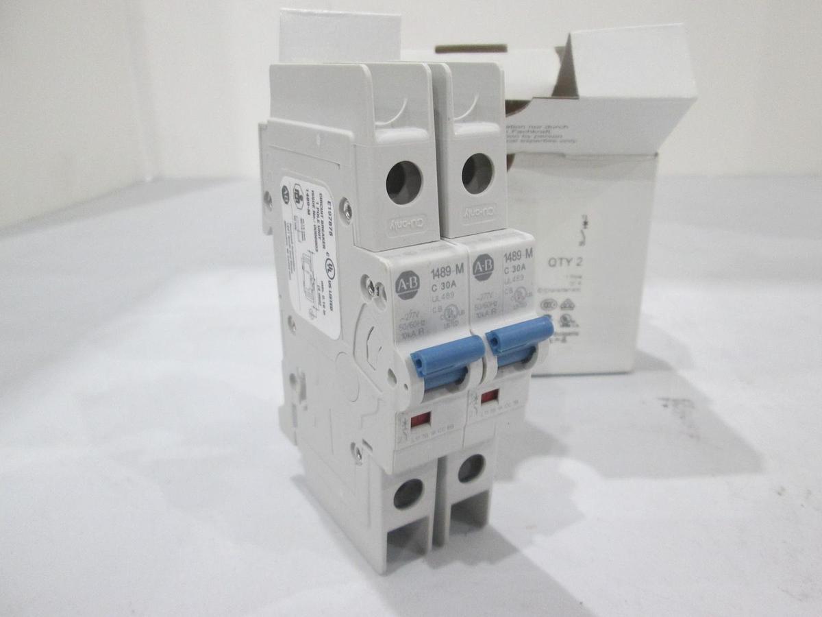 Allen Bradley, 1489-M1C300, Circuit Breaker, Single Pole, 30A, New, Lot of 2