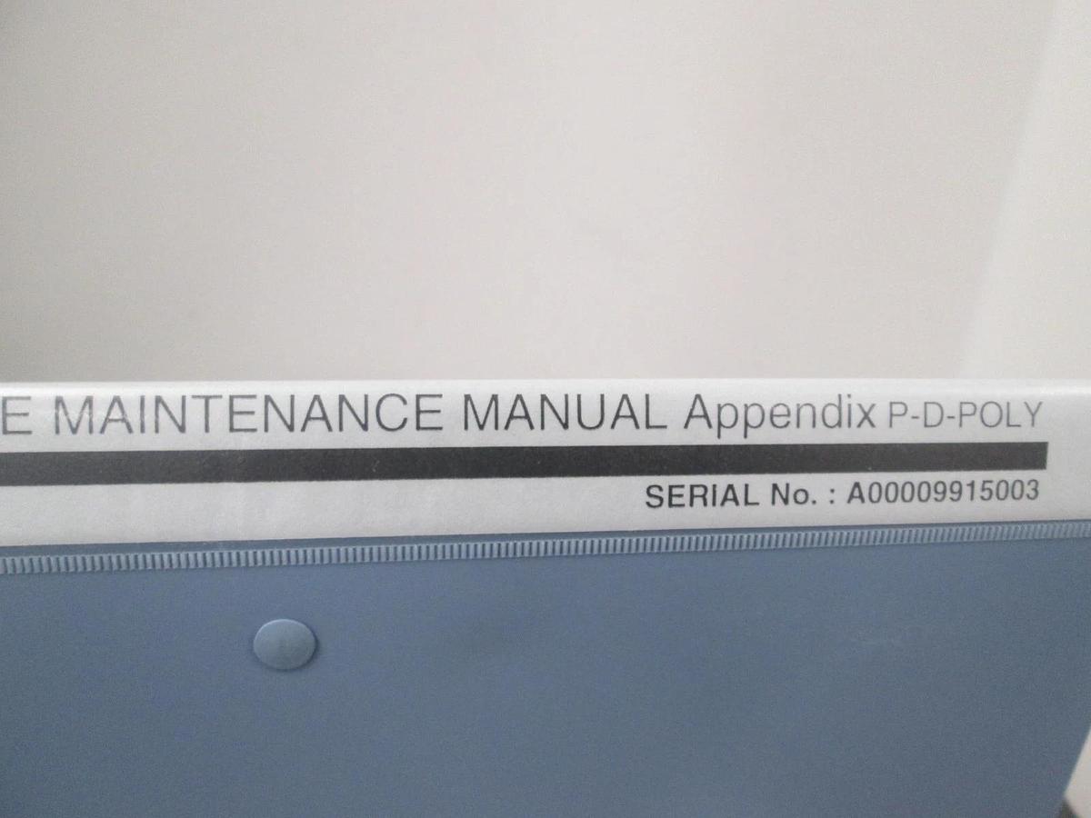Used TEL Tokyo, ALPHA-8S, Preventive Maintenance Manual Appendix, P-D-Poly, Used