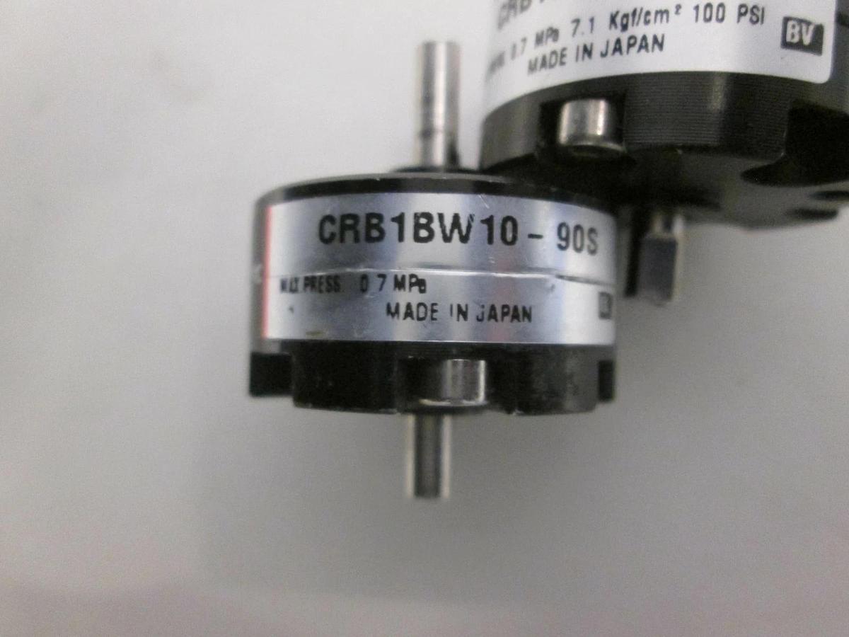 Used SMC, CRB1BW10-90S, Miniature Rotary Actuator, Used, Lot of 2