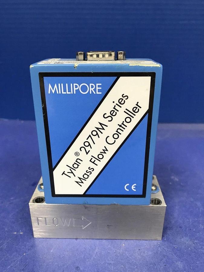 Used Millipore Tylan 2979M MFC Mass Flow Controller CH3F, 100 SCCM, Block Mount