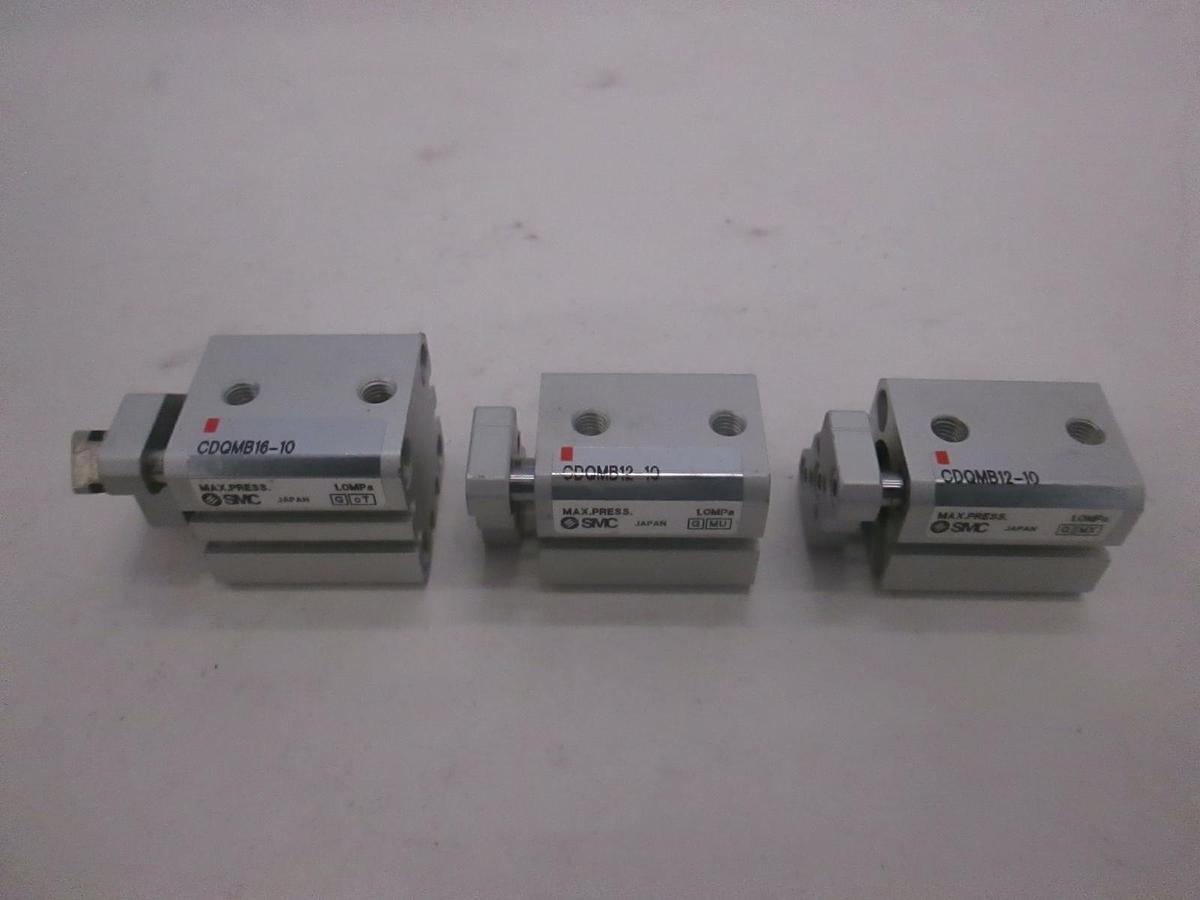 Used SMC, Compact Cylinder, CDQMB16-10 (1) and CDQMB12-10 (2), Used