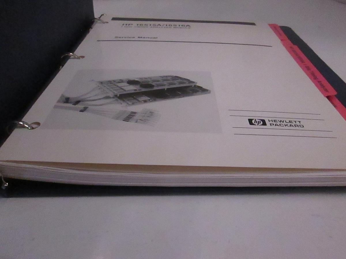 Used HP 16515A/ 16516A 1GHz Timing Analyzer Module Service Manual, Used