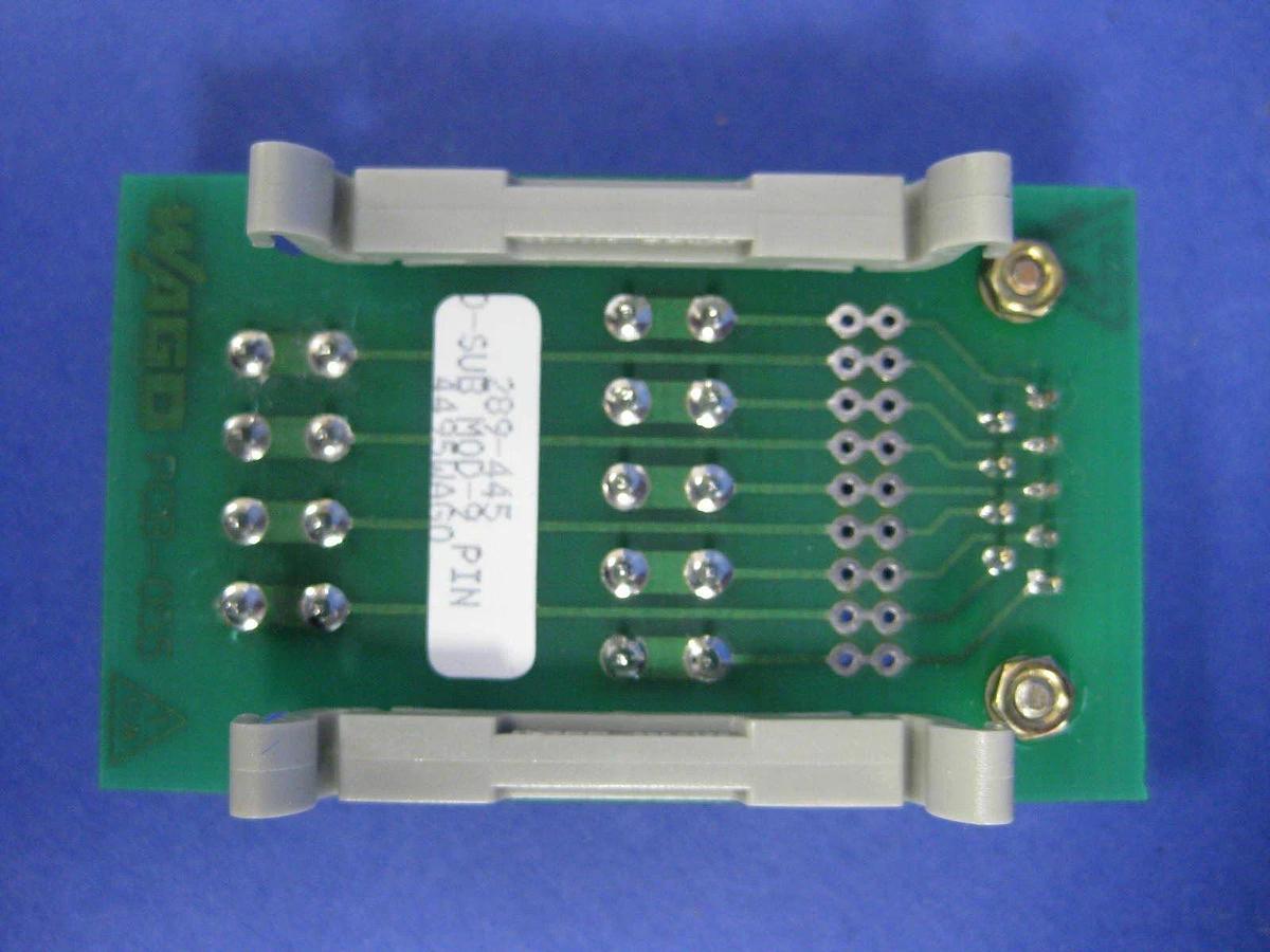 WAGO Interface Module 289-445, D-Connector, 9 Pole, Lot of 3