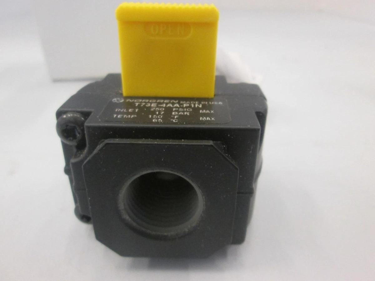 Norgren, T73E-4AA-P1N, 1/2" Shut Off Valve, New