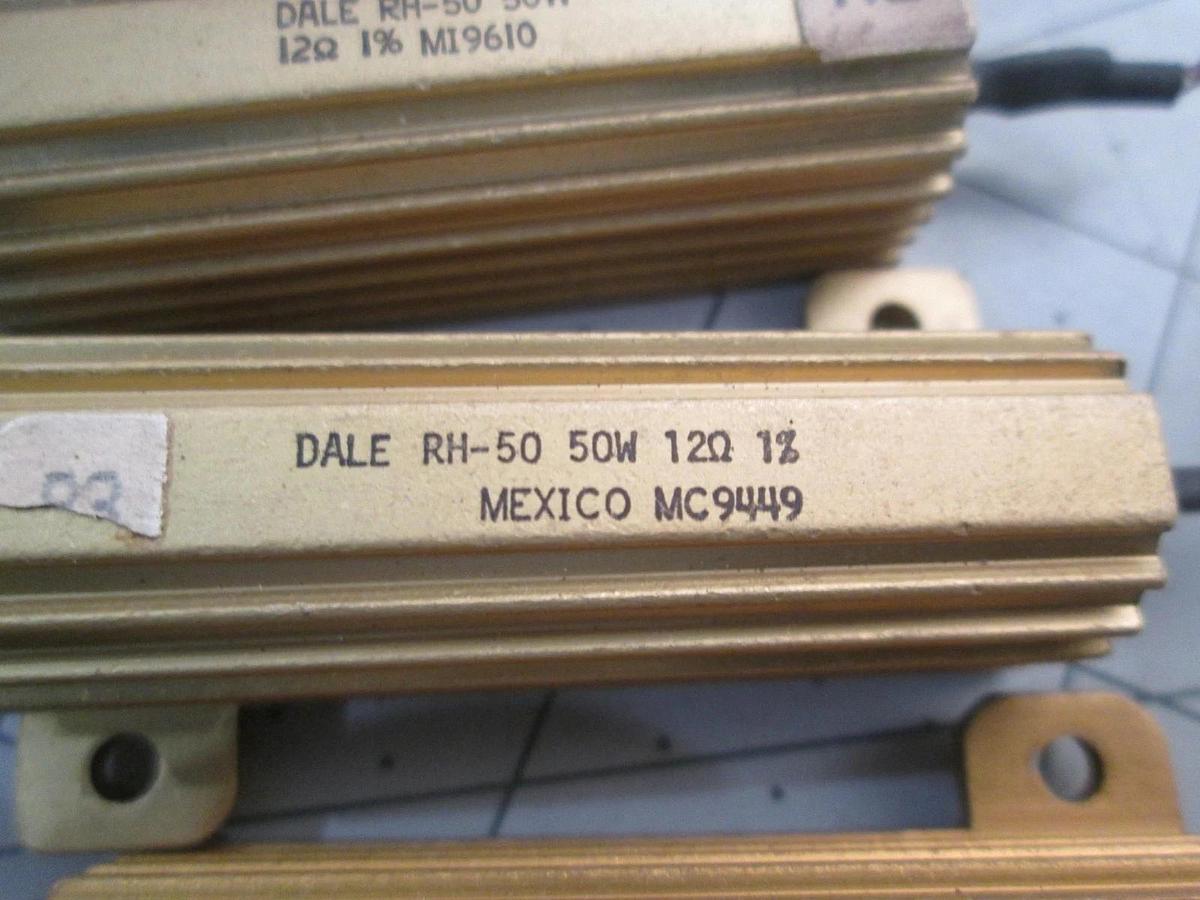 Used Dale, RH-50, 50W, 1% Resistor, Used, Lot of 5