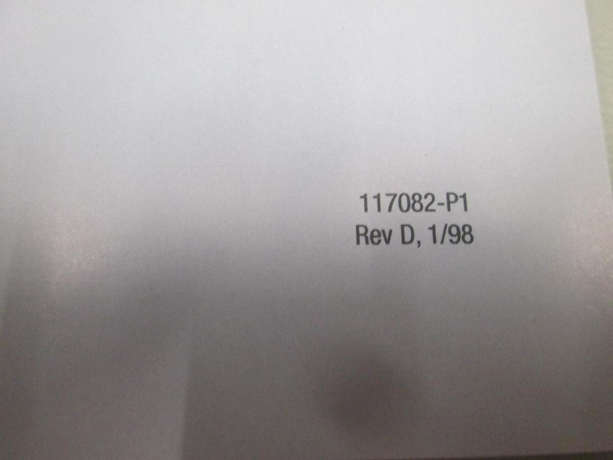 Used MKS, Type 653B Exhaust Throttle Valve Instruction Manual, 117082-P1, Used