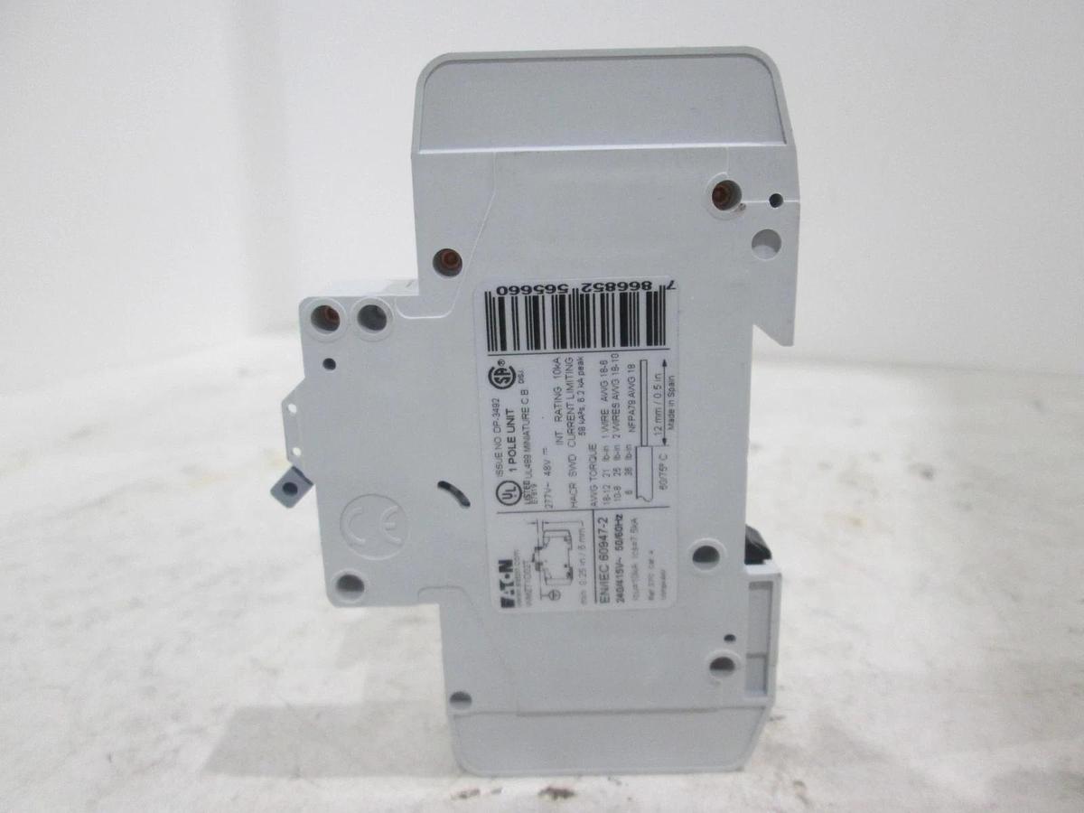 Used Eaton, WMZT1D02T, Circuit Breaker, 2A, Single Pole, Used