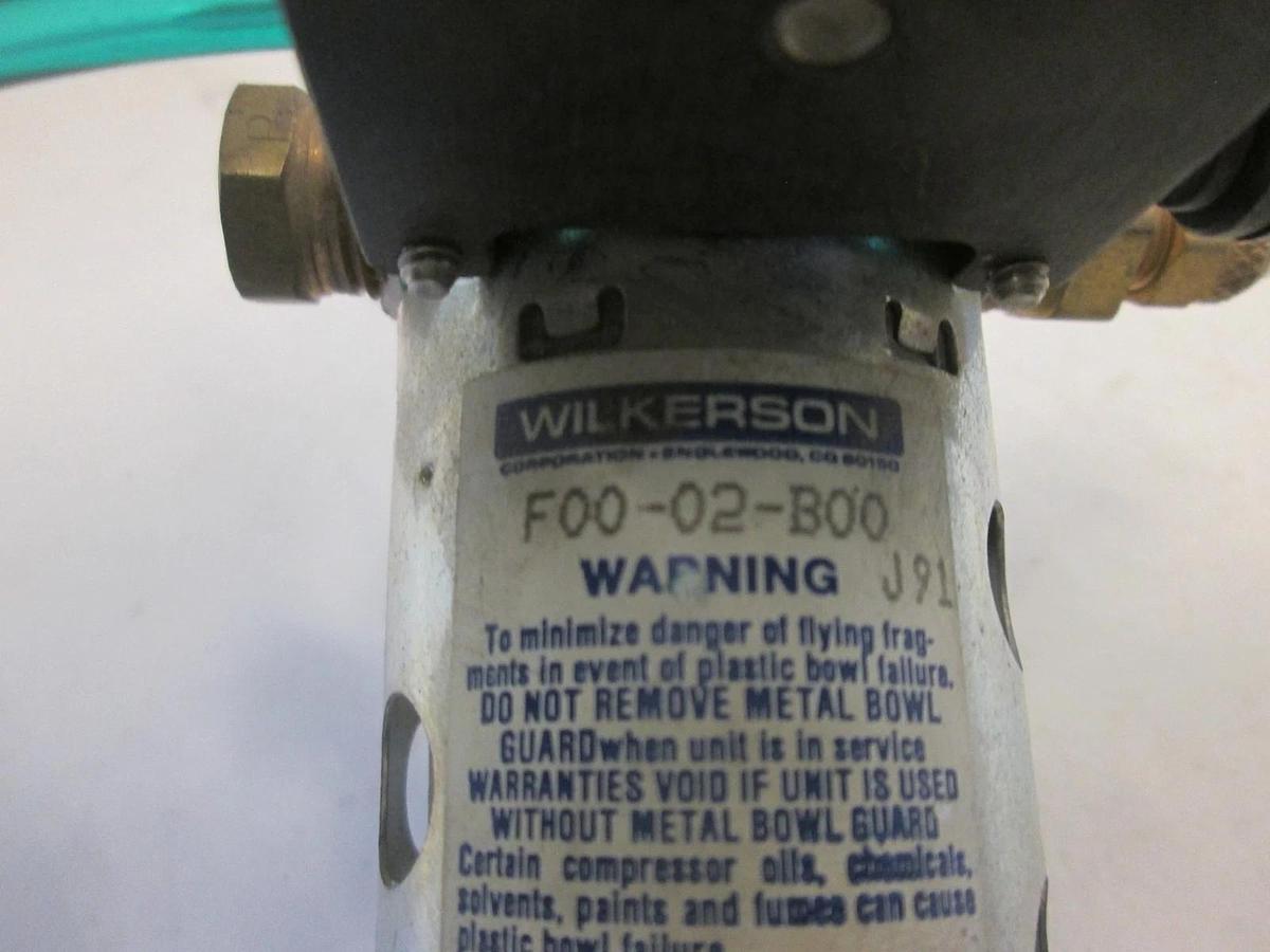 Used Wilkerson, Filter Regulator w/ Bracket, F00-02-B00, Used, Lot of 2