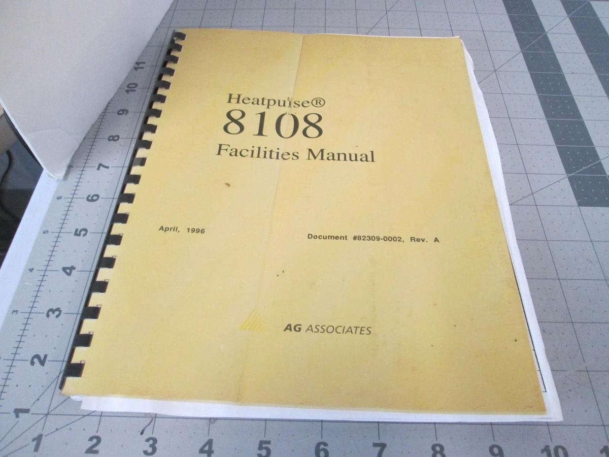 Used Heatpulse, 8108, Facilities Manual , 82309-0002, Rev A, Used