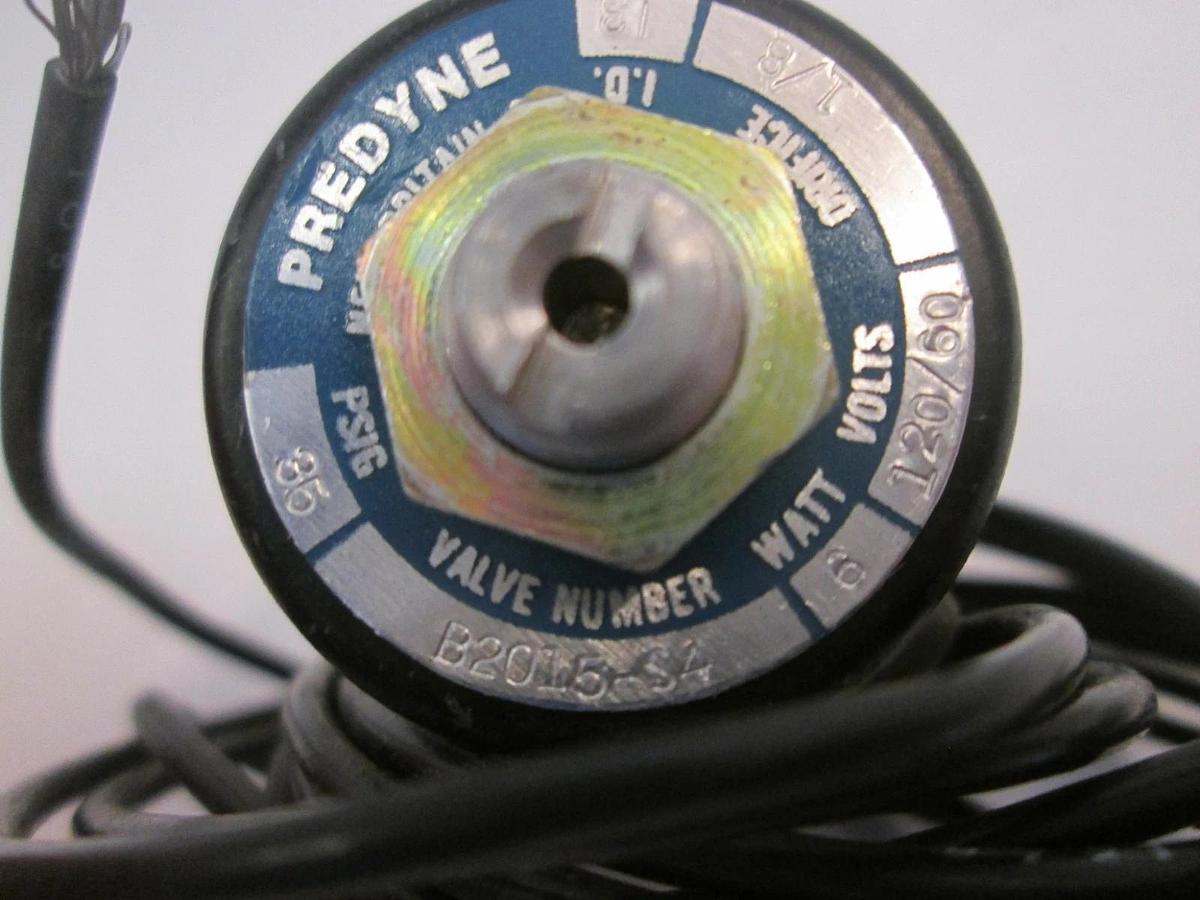 Predyne B2015-S4 Solenoid 2-Way Valve, 35 psig, 120/60V, New