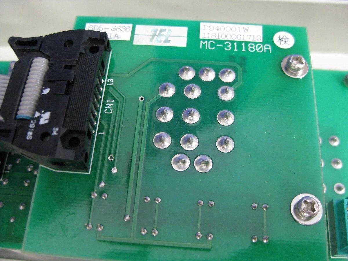 Used Tokyo Electron Limited TEL Emergency Shut Off and Control Panel, F-Door/Cassette
