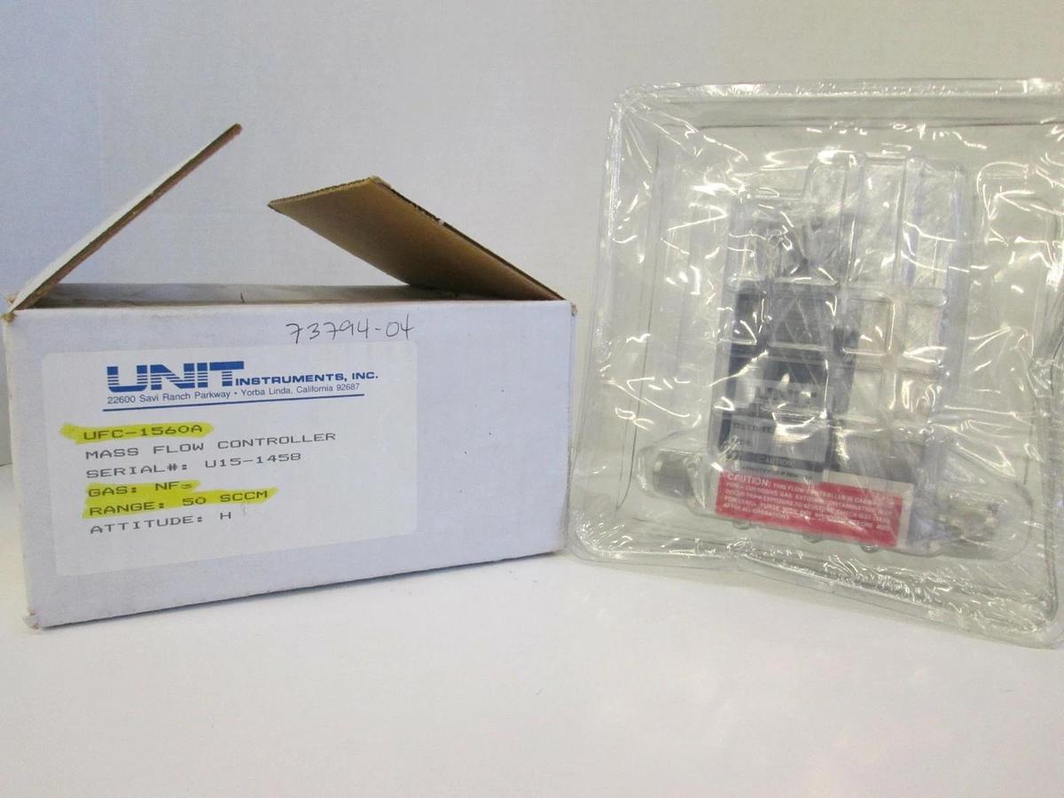 Used Unit UFC-1560A, MFC, Mass Flow Controller, NF3, 50 SCCM, 1/4" VCR, Used