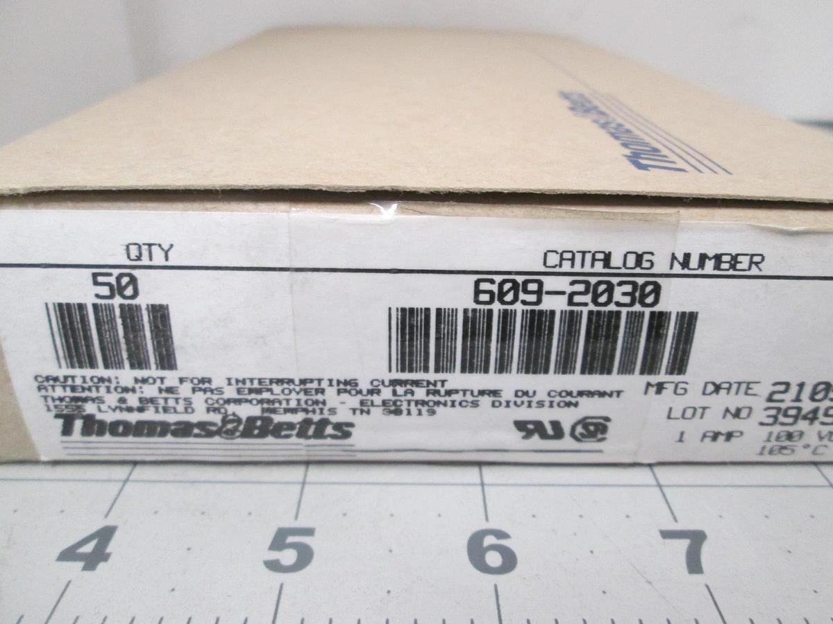 Thomas & Betts, 609-2030, Header Connector, New, Lot of 50