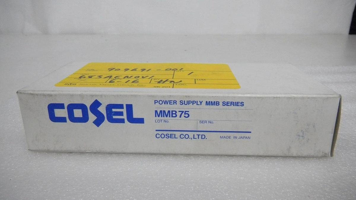 Used Cosel MMB Power Supply, MMB75U-2, acin100-120v 47-440hz 1.7A