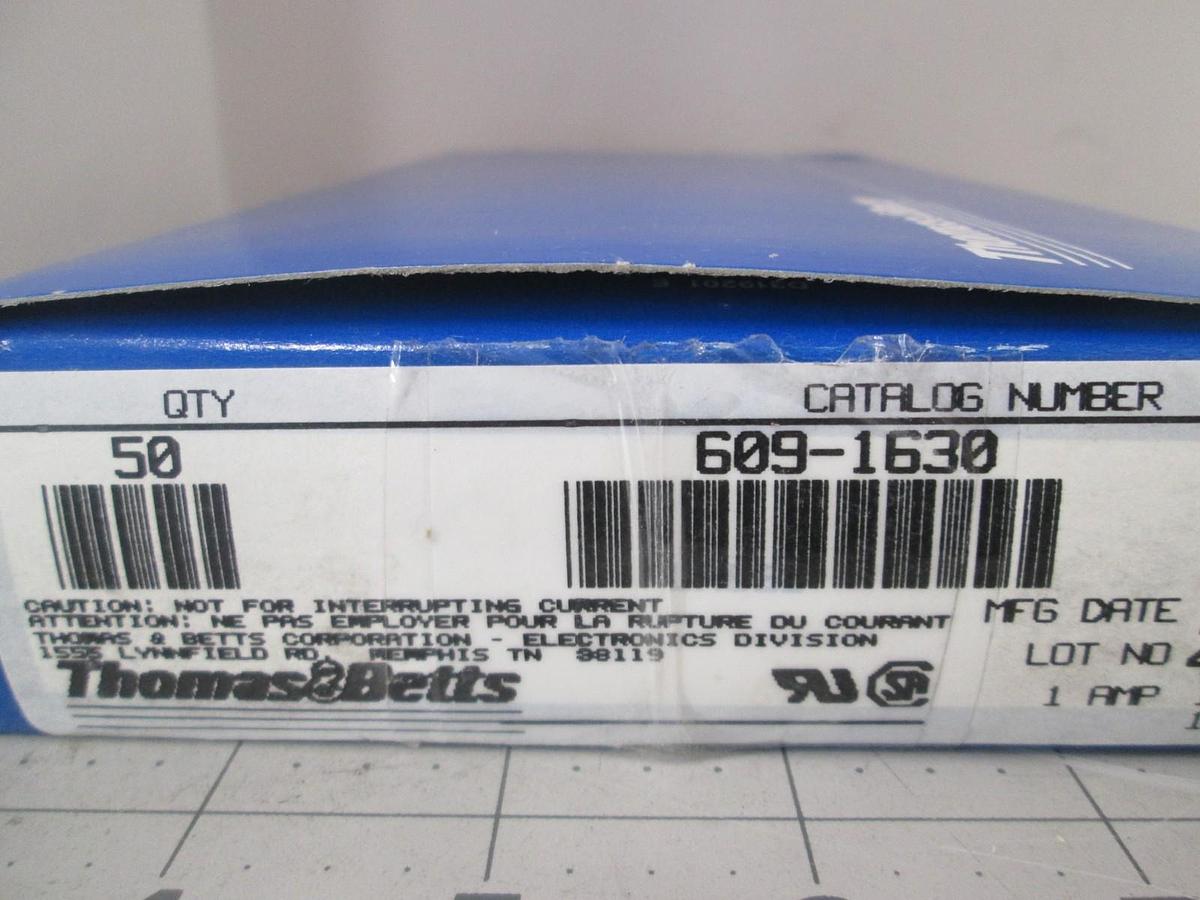 Thomas Betts, 609-1630, 16 POS, Male, Header Connector, New, Lot of 50